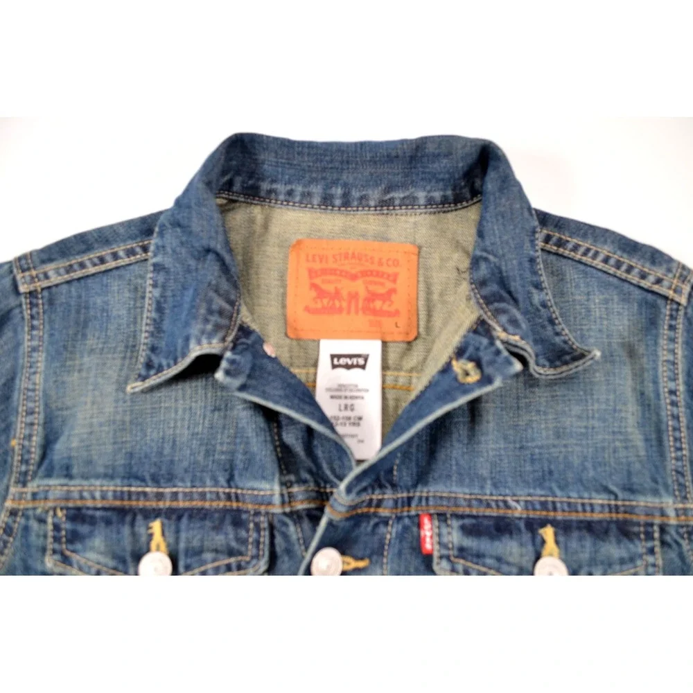 Levi's Blue Denim Trucker Jacket Girls‎ Size L (12-13 years)